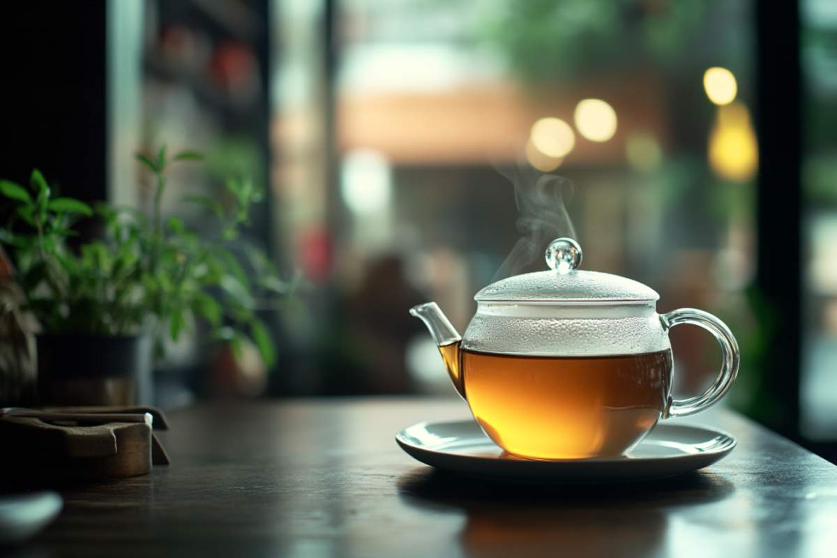 tisane dans une carafe